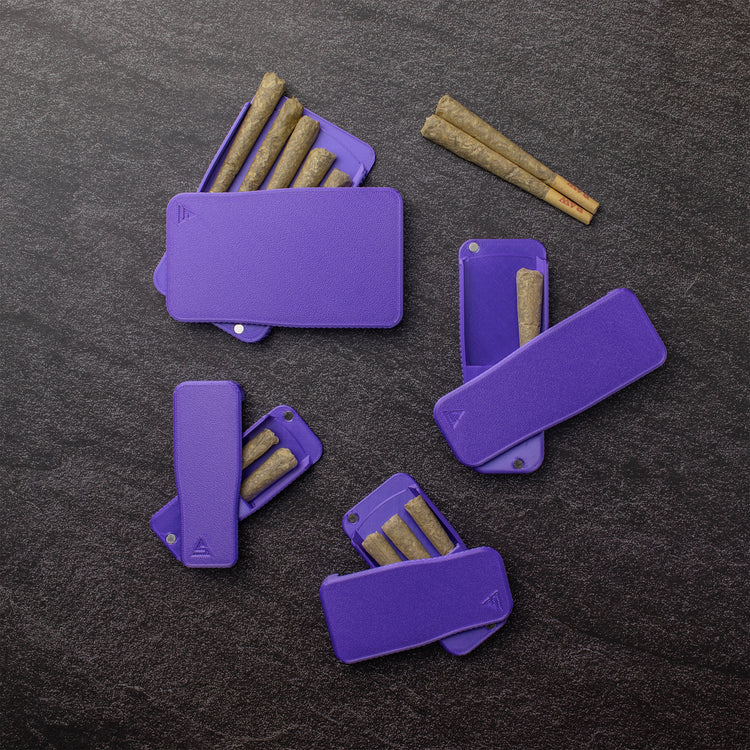 Flat-Lay-Silky-Purple-Portable-EDC-Joint-Holder